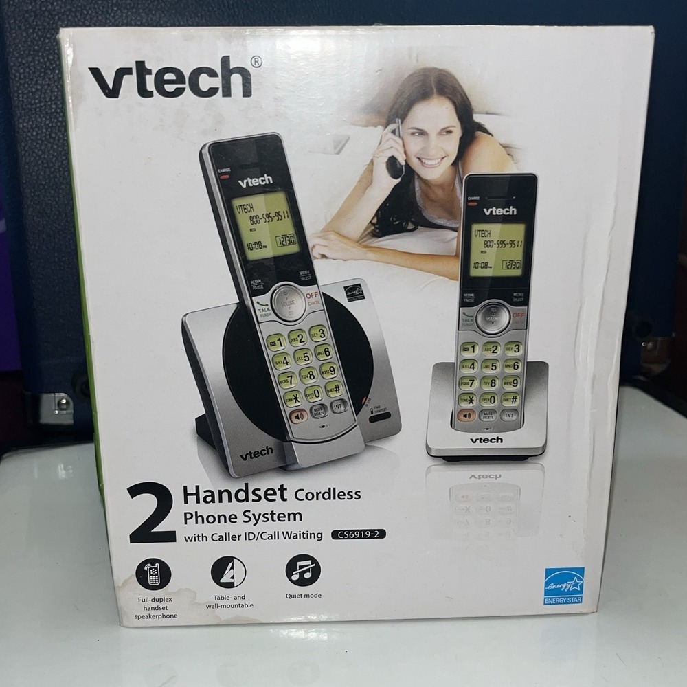 VTech CS6919-2 DECT 6.0 2-Handset Cordless Phone